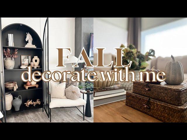 *COZY* FALL DECORATE WITH ME 2024 | Living room fall decor 