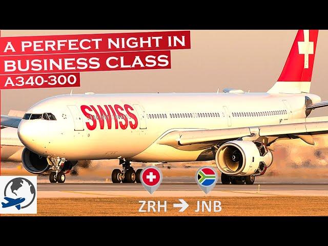 SWISS Business Class Airbus A340-300 | Flight report Zürich - Johannesburg