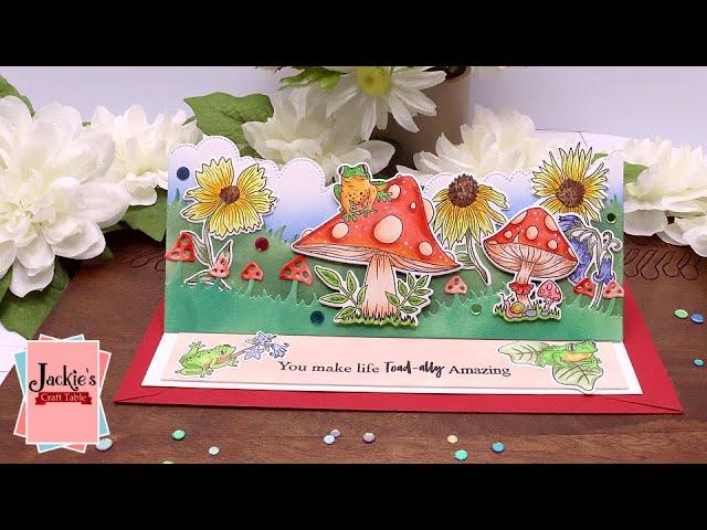 Slimline Easel Card | Scrappy Tails Crafts | Fairy Botanicals