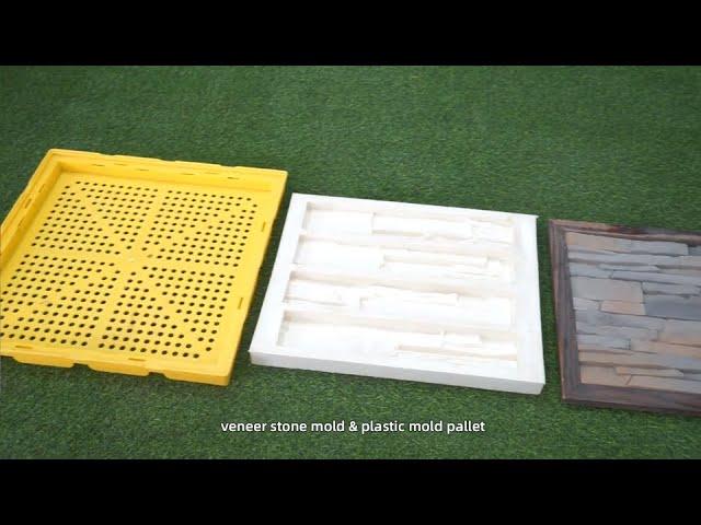 Easy way to make concrete stone panel using rubber mold