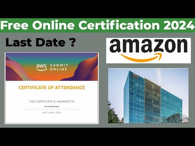 How to get AWS certificate | Free courses online with Certificate 2024 | AWS free Certification