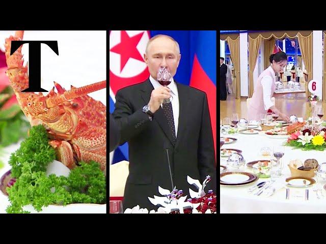 Putin lavished at North Korean banquet