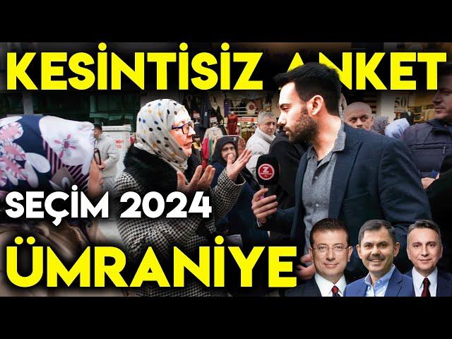 AK PARTİNİN KALESİ ÜMRANİYE'DE NEFES KESEN ANKET!!! | YEREL SEÇİM ANKETİ | 2024 | Sokak Röportajları