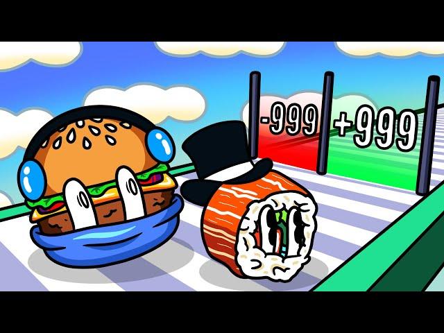 We Create 8,185,077 Dumb Burgers and Sushi in Food Run!