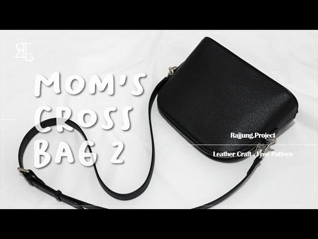 [무료패턴ㅣFree Pattern]  맘스 크로스 가방 2 만들기 / 가죽공예 독학 / Mom's Cross Bag 2 / Leather Craft