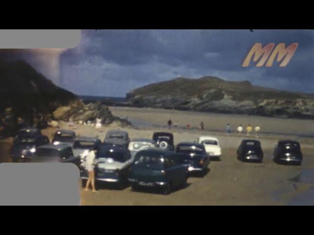 Cornwall Holiday Newquay & Perranporth England 1961 old cine film 134