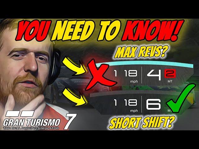  What YOU need to KNOW in Gran Turismo 7 about Short Shifting... || Gran Turismo 7