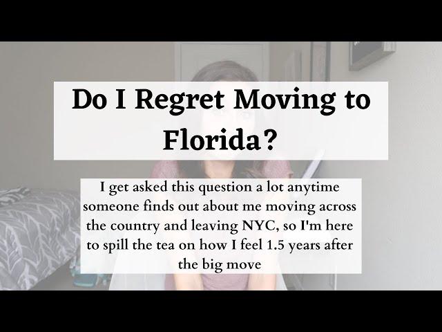 DO I REGRET MOVING TO FLORIDA?? // Answering my most commonly asked question