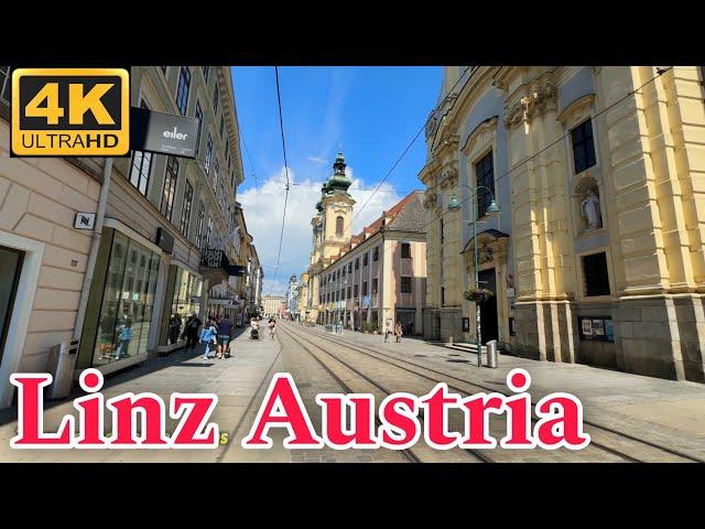 Linz, Austria - 2024 Walking Tour 4K UHD