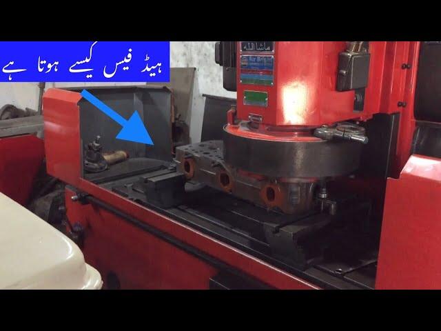 Restoration Belarus Mtz50 engine head ko face kaise karte hain