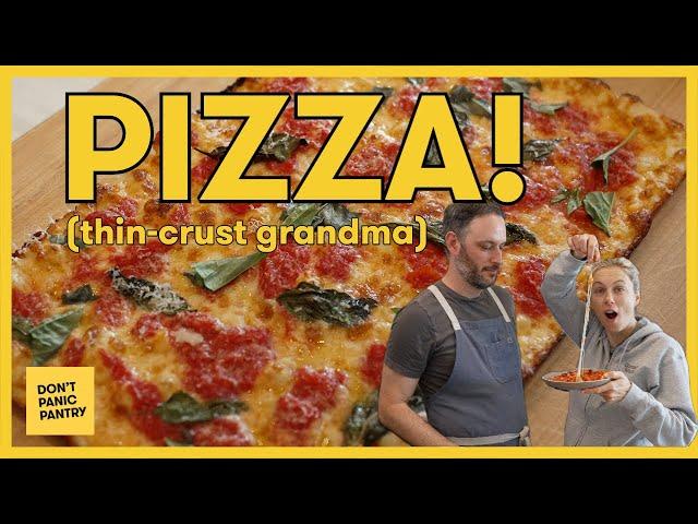 Don’t Panic Pantry: Pizza! (perfect sheet pan pizza at home)