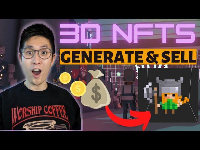 NO Coding Needed! How to Generate 3D Metaverse NFTs for Free to Sell (Cryptovoxels Tutorial)