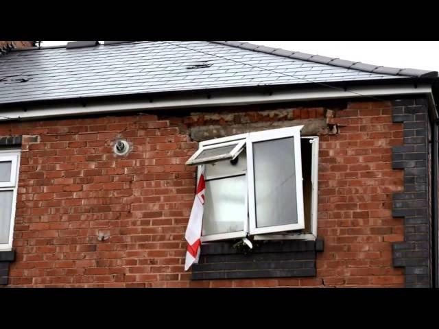 Police at the scene of the blast in Rowley Regis