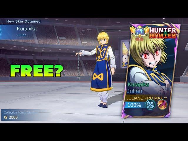 FINALLY!! NEW JULIAN HUNTER X HUNTER KURAPIKA SKIN IS HEREEE!! (this skin is very satisfying) - MLBB