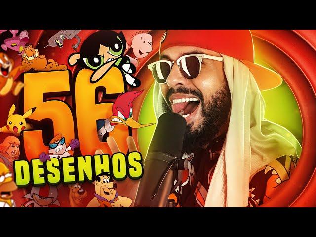 RAP COM 56 DESENHOS ANIMADOS QUE MARCARAM A INFÂNCIA (Parte 1)