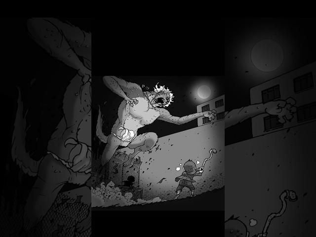 The Best Werewolf silent comics Werewolf|silent horror #shorts