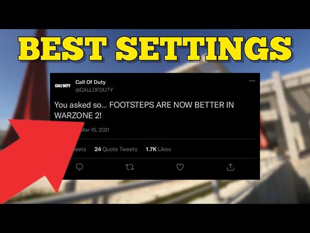 UPDATED FOOTSTEP AUDIO in WARZONE 2! ( Best Settings )