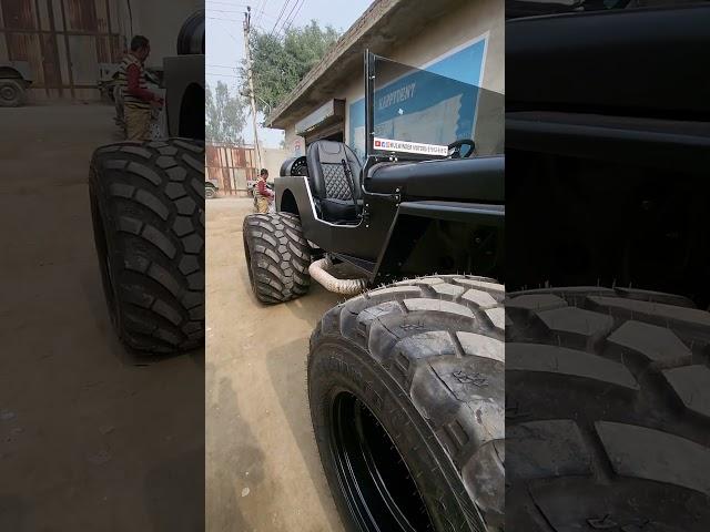 Full black  Open jeep modification New monster tire