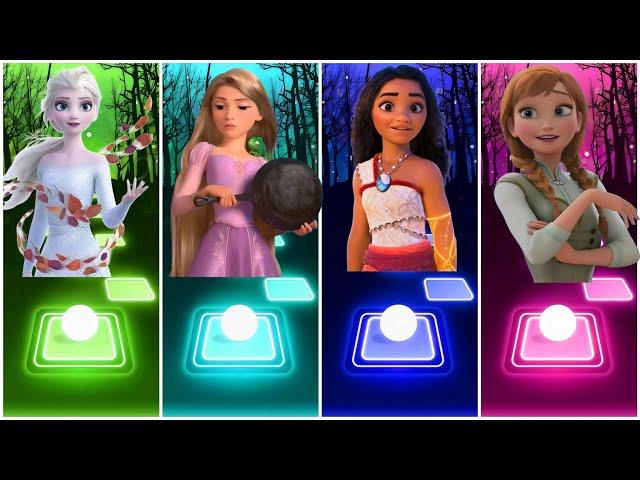 Anna - Moana - Elsa - Repunzel Song Tileshopedmrush gameplay