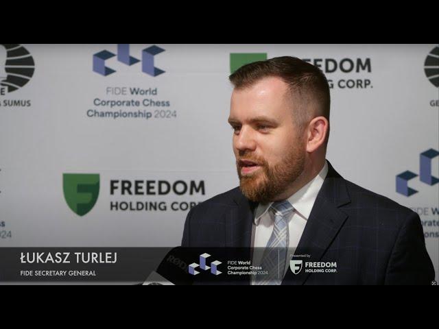 Interview with Łukasz Turlej, FIDE Secretary General | FIDE World Corporate Chess Championship