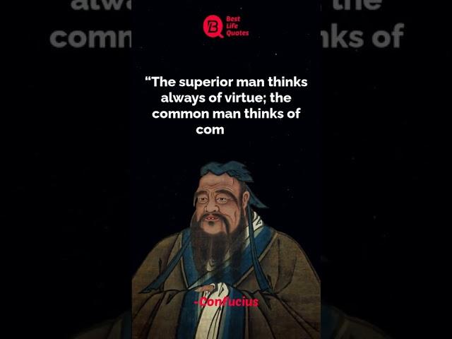 The superior man thinks always | Confucius Quotes | whatsapp status | #shorts #Quotes #motivation
