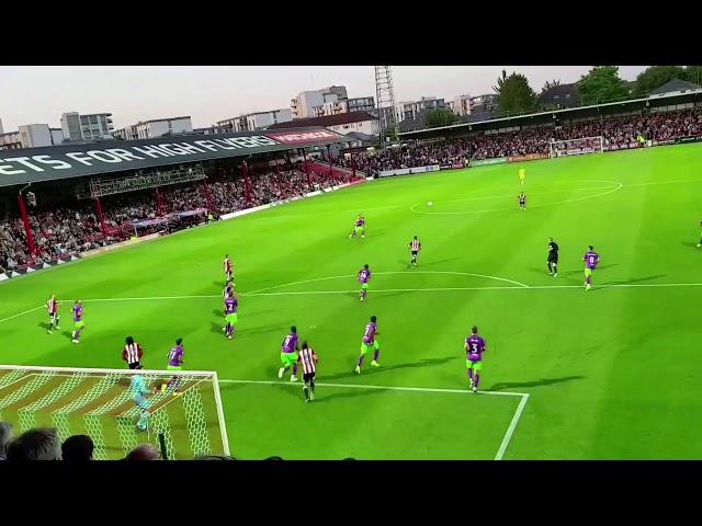 Frankie Fielding amazing save !! Brentford Vs Bristol City