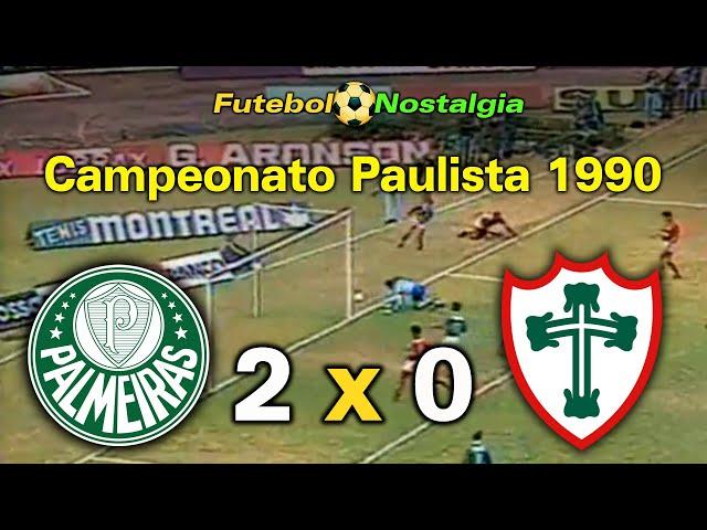 Palmeiras 2 x 0 Portuguesa - 05-08-1990 ( Campeonato Paulista )
