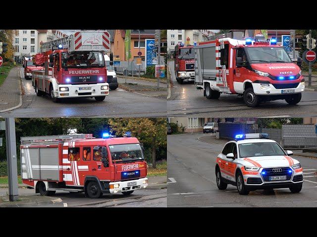 [Feuer im Kindergarten] Jahreshauptübung der Freiwilligen Feuerwehr Schriesheim & DRK Schriesheim