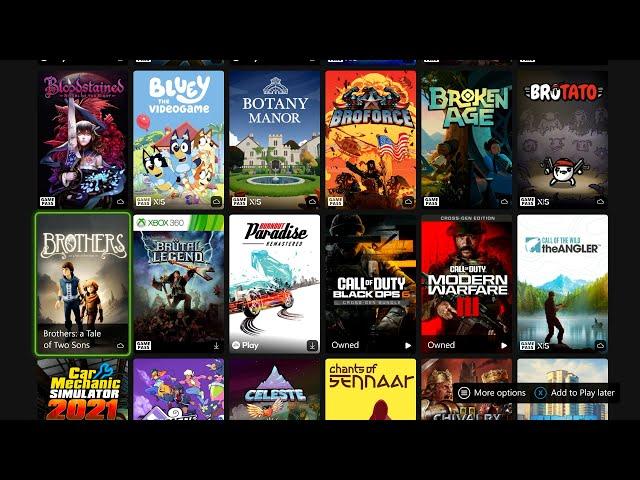 Xbox Game Pass Ultimate All Games [November 2024]