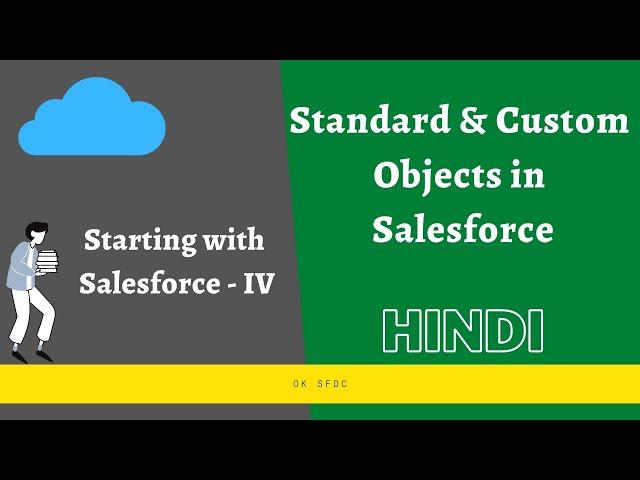 Standard and Custom Objects in Salesforce | Starting with Salesforce 4 | Hindi