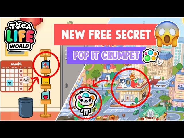 New Free Secret Pop It Crumpet in tocalifeworld | skit | Toca Boca