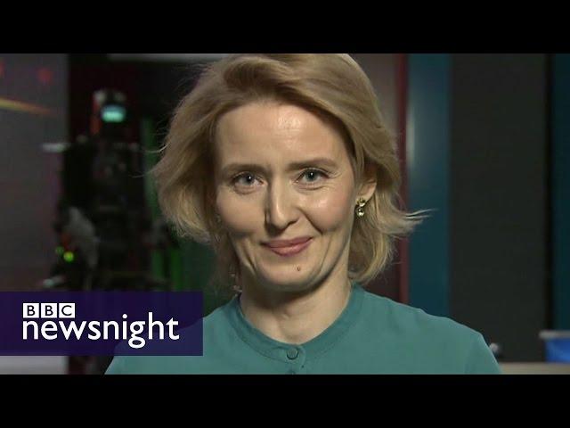 RT presenter Oksana Boyko responds to Boris Johnson - BBC Newsnight