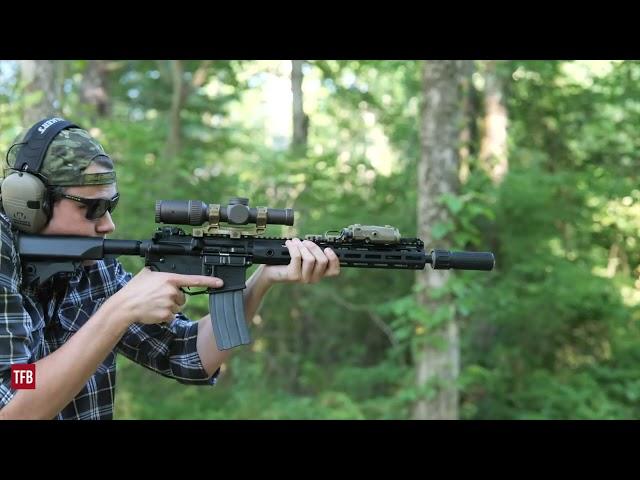 SILENCER SATURDAY #236: Full Auto Knight's Armament 556 QDC CQB - KAC SR-15