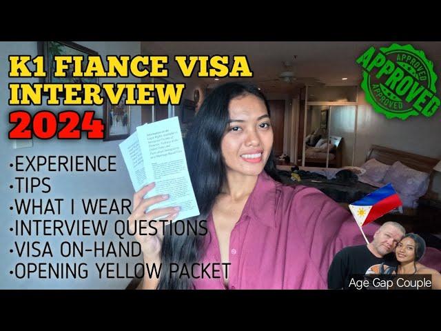 MY K1 FIANCE VISA INTERVIEW EXPERIENCE 2024 | US EMBASSY MANILA | PHILIPPINES | Fil Am Couple