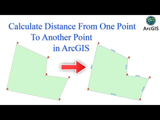 Calculate Distance From One Point To Another Point in ArcGIS