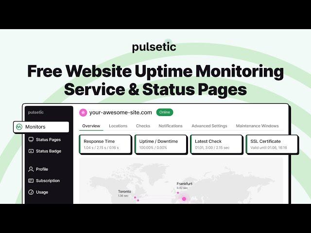 Pulsetic Review - Website Uptime Monitoring Service & Free Status Pages