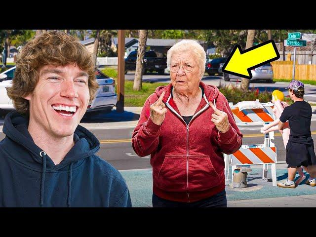 Angry Grandma Wants To Fight!