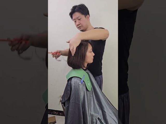 美发师一分钟快速剪发 #haircut