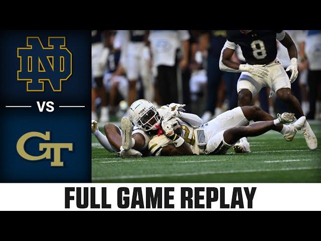 Notre Dame vs. Georgia Tech Full Game Replay | 2024 ACC Football