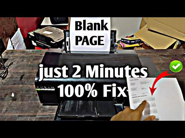 Epson L805 Printer Colour Missing Problem Solution|| Blank PAGE Printing