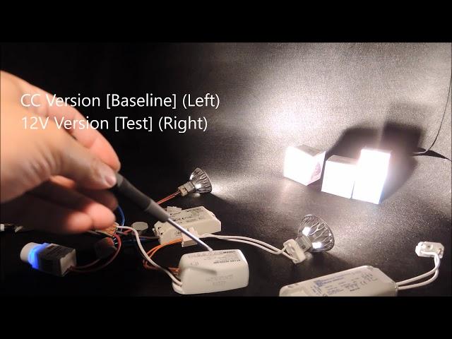 Legend Tech DIMEZE™ SORAA® 12Vac vs. Constant Current LED MR16