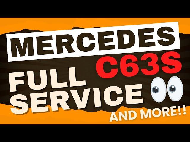 Full Service on a Mercedes C63s, Spark Plugs, Injector & More | Mr. Benz in Action | The Car Edition