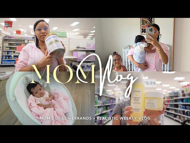 MOM VLOG | realistic weekly vlog as a mom of 2 + new baby gear + errands + getting back into routine