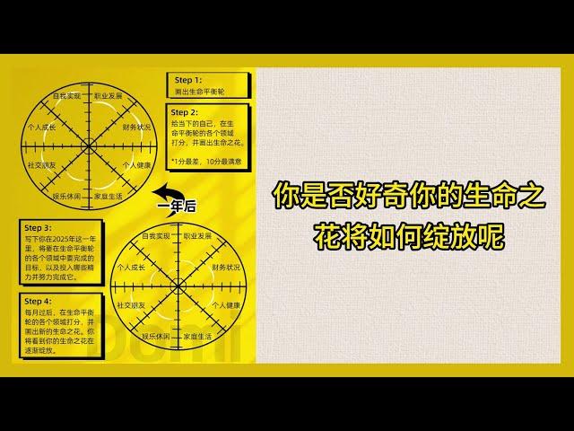 8个维度——规划你2025年生命之花的绽放（生命平衡轮）【个人成长思维系列】