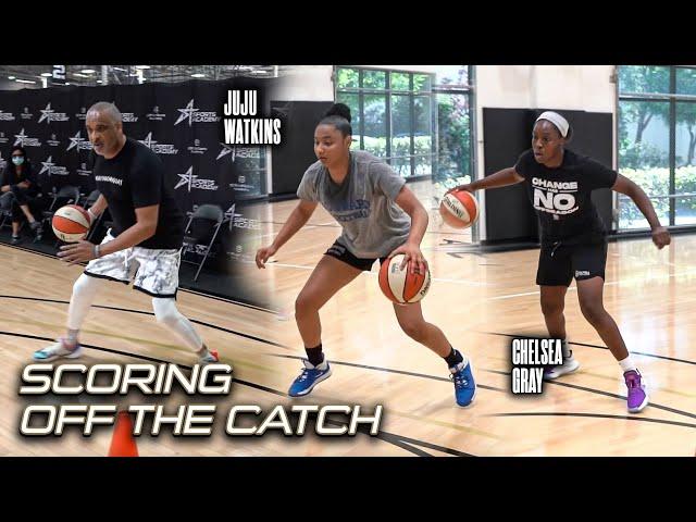 How To Score Off The Catch w/ Juju Watkins and Chelsea Gray