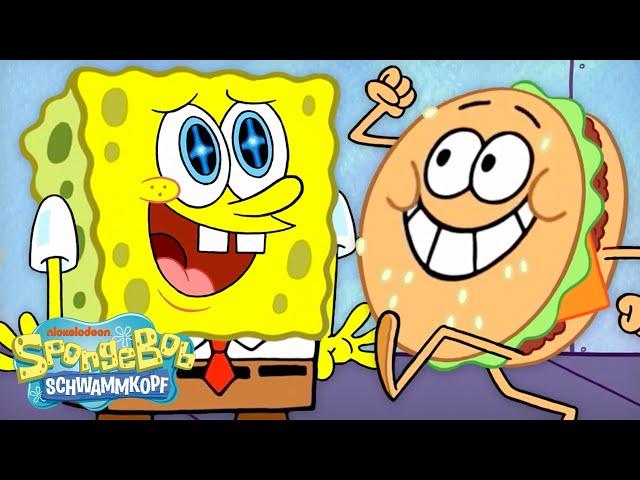 SpongeBob | Alle Krabbenburger in den NEUEN SpongeBob-Folgen | 60 Minuten | SpongeBob Schwammkopf