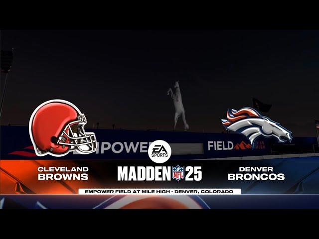 Browns vs Broncos Week 13 Simulation (Madden 25 PS5)