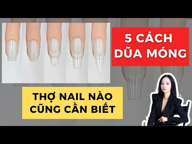 5 cách dũa móng thợ nail nào cũng cần biết