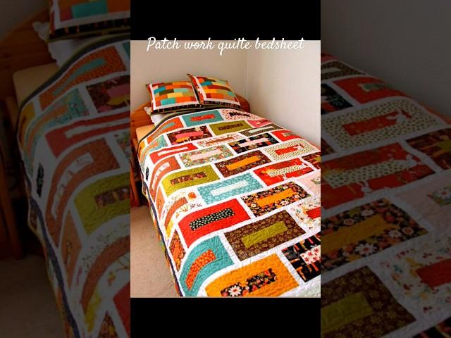 bedsheet making /old clothes reuse idea /patchwork quilte #quilte #shorts