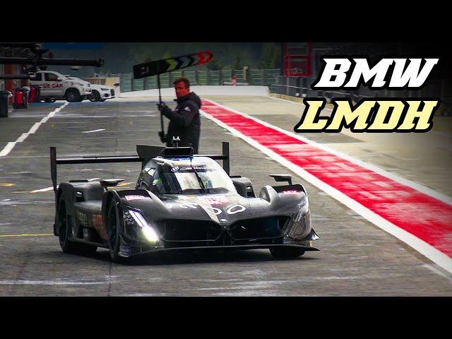 2024 BMW M Hybrid V8 LMDH | Twin Turbo V8 & Electric sound | Testing at Spa 2023